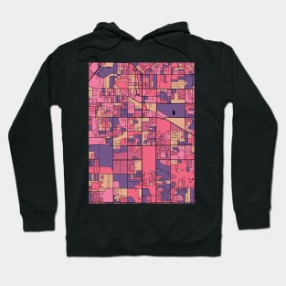 Surrey Map Pattern in Purple & Pink Hoodie